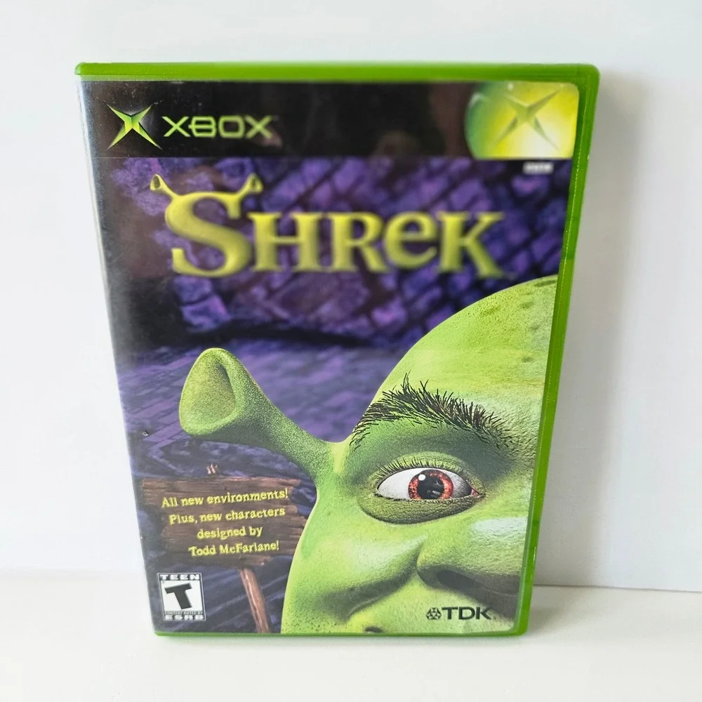 Shrek Xbox Video Game CIB Microsoft 2001 TDK Dreamworks